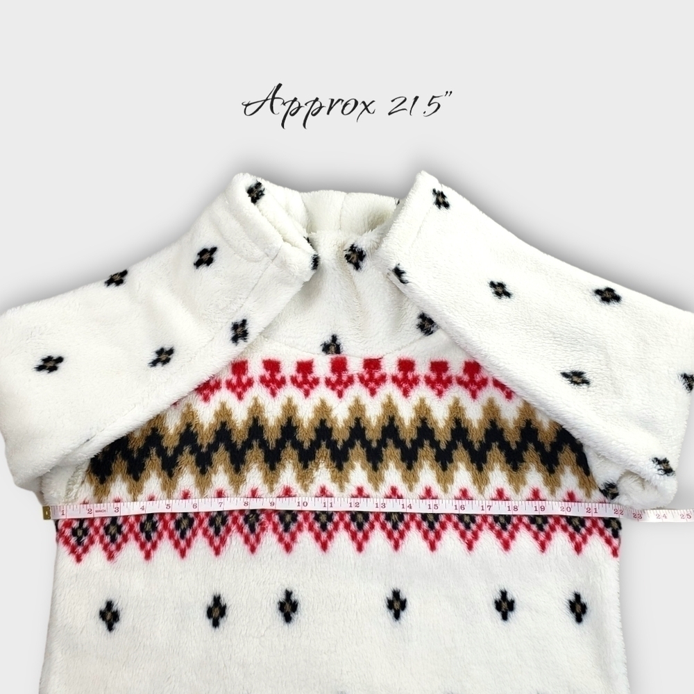 LOFT Sherpa Mock Neck Fair Isle Top SP - Picture 6 of 10